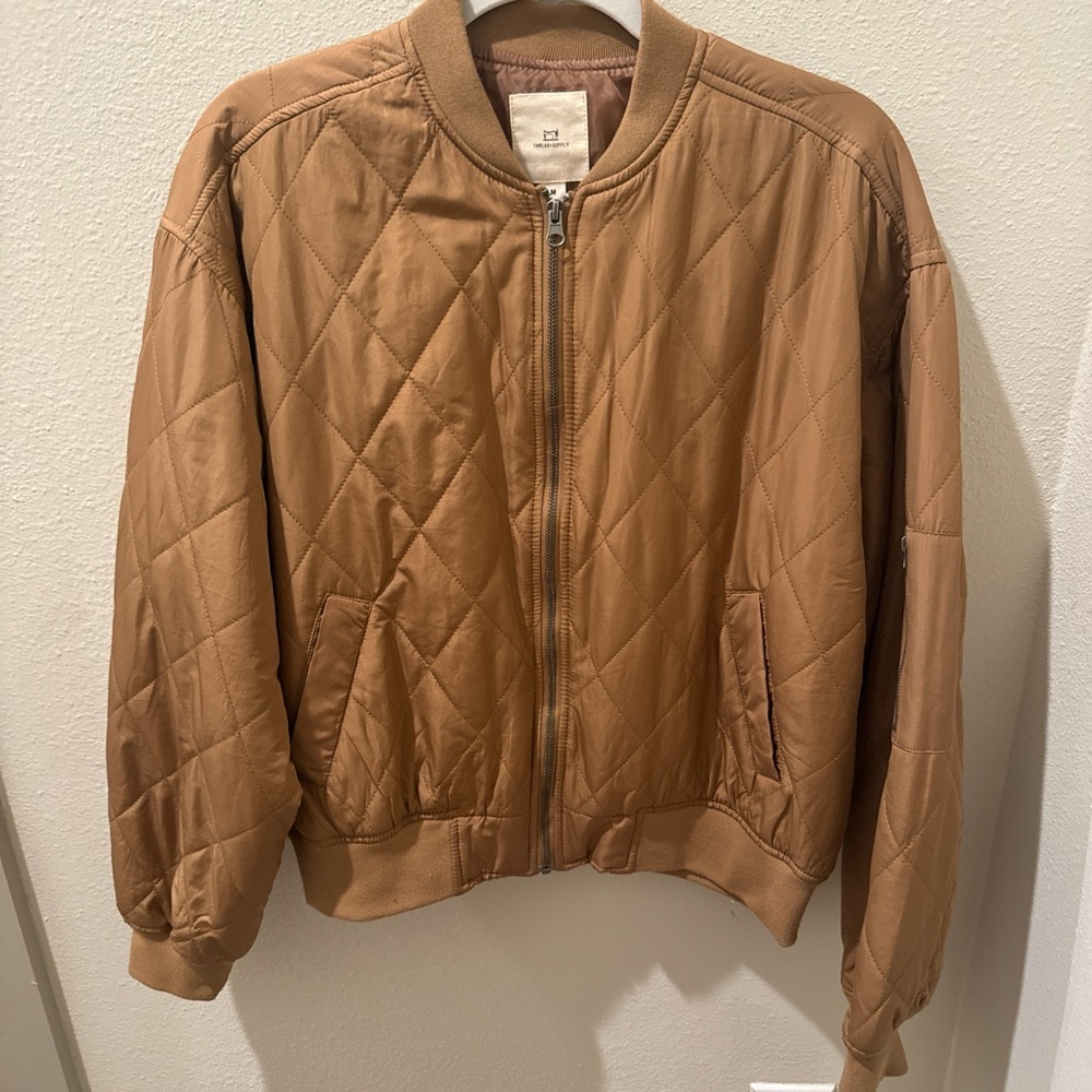Thread + Supply Quilted Bomber Jacket
